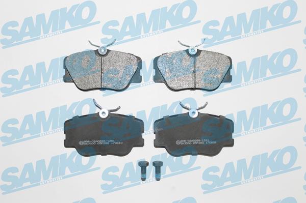 Samko 5SP280 - Brake Pad Set, disc brake autospares.lv