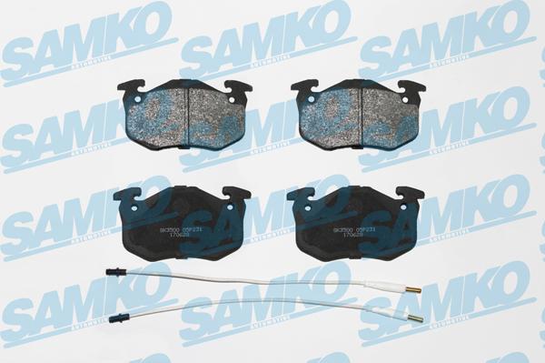 Samko 5SP231 - Brake Pad Set, disc brake autospares.lv