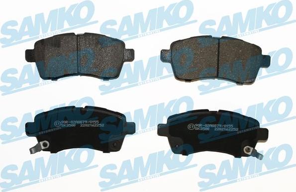 Samko 5SP2252 - Brake Pad Set, disc brake autospares.lv