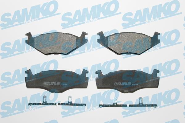 Samko 5SP225 - Brake Pad Set, disc brake autospares.lv