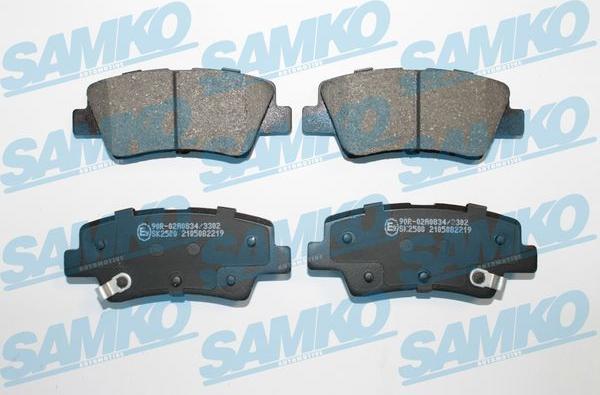 Samko 5SP2219 - Brake Pad Set, disc brake autospares.lv