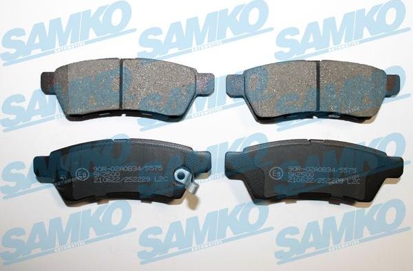 Samko 5SP2229 - Brake Pad Set, disc brake autospares.lv