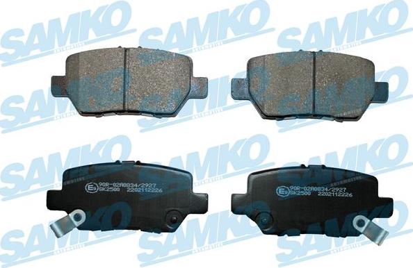 Samko 5SP2226 - Brake Pad Set, disc brake autospares.lv