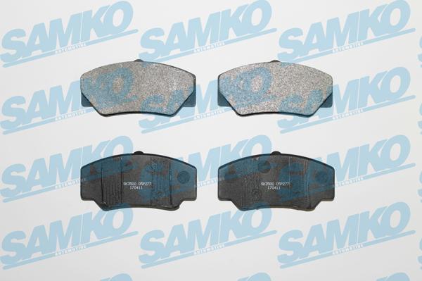 Samko 5SP277 - Brake Pad Set, disc brake autospares.lv