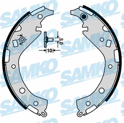 Samko 89170 - Brake Shoe Set autospares.lv