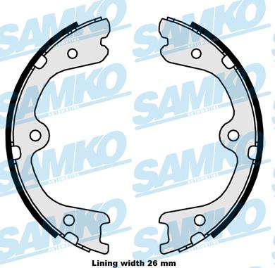 Samko 89880 - Brake Shoe Set autospares.lv