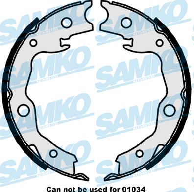 Samko 89870 - Brake Shoe Set autospares.lv