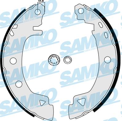 Samko 84920B - Brake Shoe Set autospares.lv