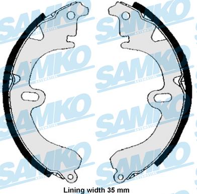 Samko 84530 - Brake Shoe Set autospares.lv