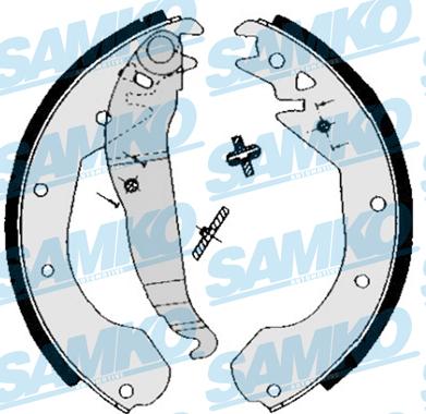 Samko 84650 - Brake Shoe Set autospares.lv