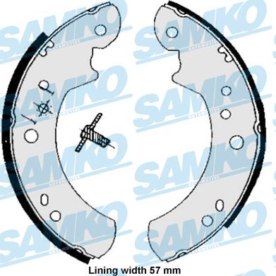 Samko 85060B - Brake Shoe Set autospares.lv