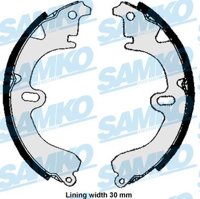 Samko 85860 - Brake Shoe Set autospares.lv