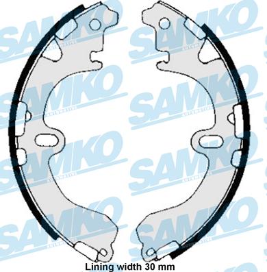 Samko 85810 - Brake Shoe Set autospares.lv