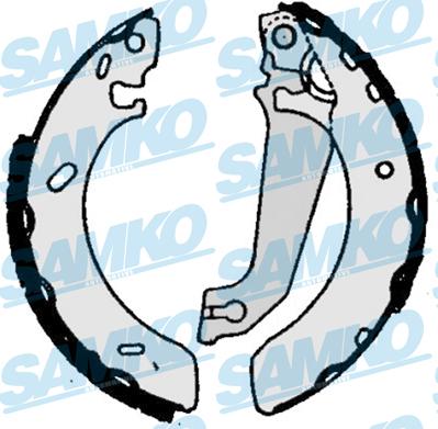 Samko 86050 - Brake Shoe Set autospares.lv