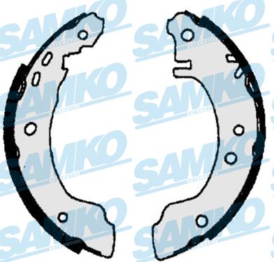 Samko 86780 - Brake Shoe Set autospares.lv