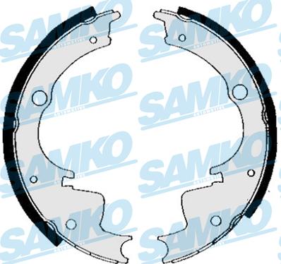 Samko 80880 - Brake Shoe Set autospares.lv