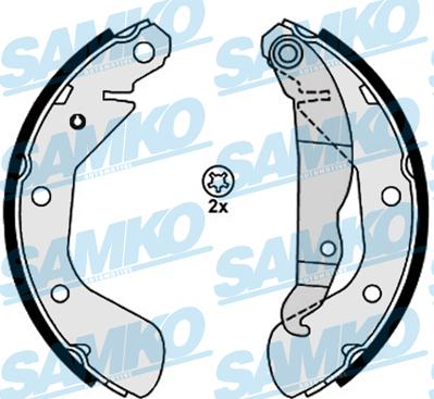 Samko 88130 - Brake Shoe Set autospares.lv