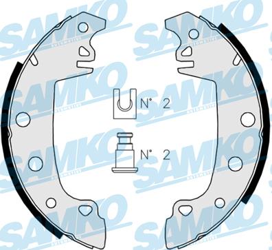 Samko 82850 - Brake Shoe Set autospares.lv