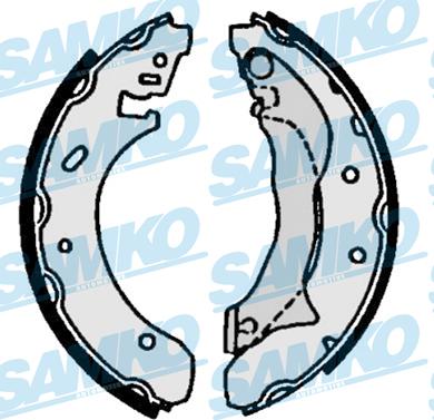 Samko 87100 - Brake Shoe Set autospares.lv