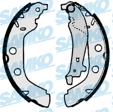 Samko 87180 - Brake Shoe Set autospares.lv