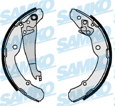 Samko 87300 - Brake Shoe Set autospares.lv