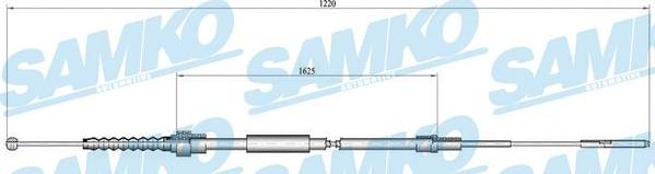 Samko C0941B - Cable, parking brake autospares.lv