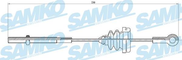 Samko C0904B - Cable, parking brake autospares.lv