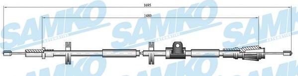 Samko C0914B - Cable, parking brake autospares.lv