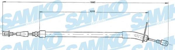 Samko C0409B - Cable, parking brake autospares.lv