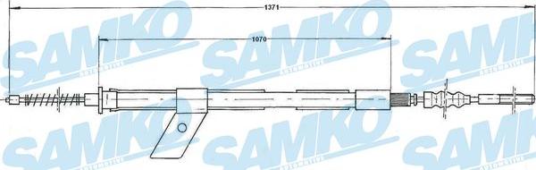 Samko C0486B - Cable, parking brake autospares.lv