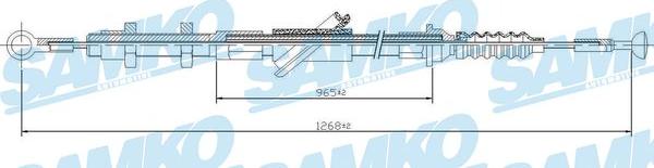 Samko C0428C - Clutch Cable autospares.lv