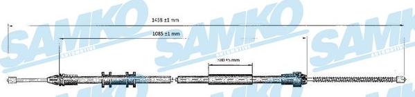 Samko C0699B - Cable, parking brake autospares.lv