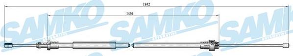 Samko C0094B - Cable, parking brake autospares.lv