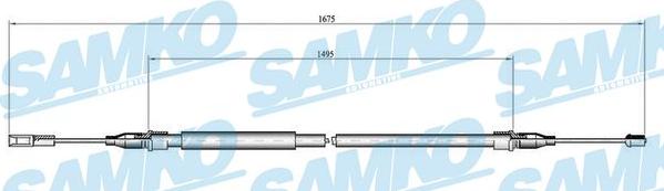 Samko C0059B - Cable, parking brake autospares.lv