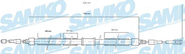 Samko C0039B - Cable, parking brake autospares.lv