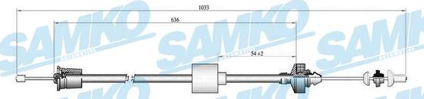 Samko C0192C - Clutch Cable autospares.lv
