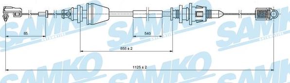 Samko C0146A - Accelerator Cable autospares.lv