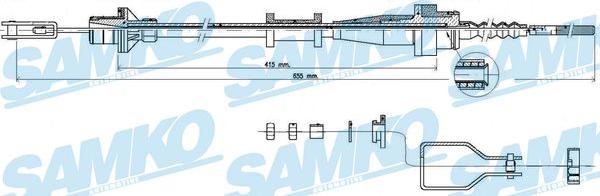 Samko C0114C - Clutch Cable autospares.lv