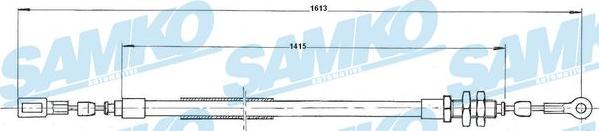 Samko C0171B - Cable, parking brake autospares.lv