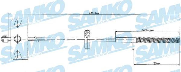 Samko C0840B - Cable, parking brake autospares.lv
