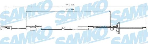 Samko C0263C - Clutch Cable autospares.lv