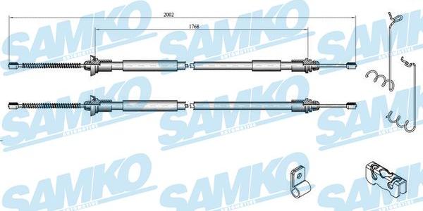 Samko C0282B - Cable, parking brake autospares.lv