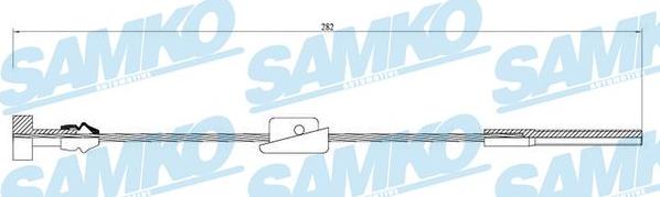 Samko C0231B - Cable, parking brake autospares.lv