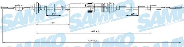 Samko C0276C - Clutch Cable autospares.lv