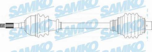 Samko DS39012 - Drive Shaft autospares.lv