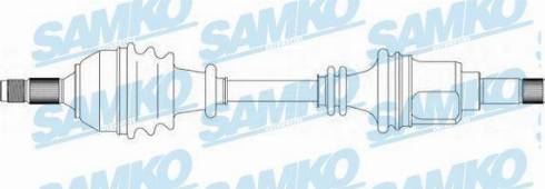 Samko DS38021 - Drive Shaft autospares.lv