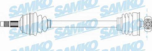 Samko DS20072 - Drive Shaft autospares.lv