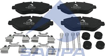 Sampa 094.833 - Brake Pad Set, disc brake autospares.lv