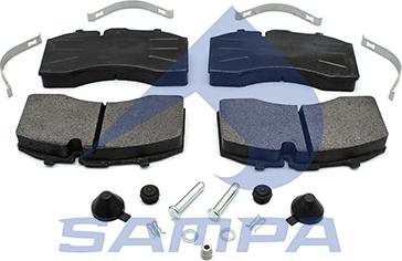 Sampa 096.971 - Brake Pad Set, disc brake autospares.lv