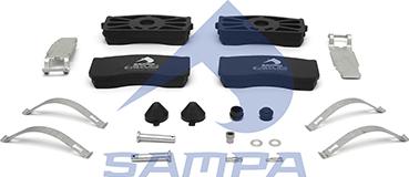 Sampa 096.973 - Brake Pad Set, disc brake autospares.lv